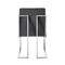 Homeroots Set of Two Tufted Gray and Silver Metallic Upholstered Velvet Dining Arm Chairs 543518 - alternate 6