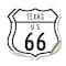Signmission Texas Route Marker Shield Sign Us 66, 6 inch X 6 inch, Vinyl Decal, 2PK SHI-D-2PACK-6-466 - alternate 1
