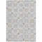Homeroots 8' X 10' Silver Gray And Gold Floral Washable Indoor Outdoor Area Rug 595988 - alternate 5