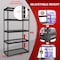 Shuntong Atlas 5-Tier 36 in.W x 18 in.D x 72 in.H Heavy Duty Storage Shelving Load 4000 Lbs, Wire Deck, Dark Grey B-ATLAS361872-5D800 - alternate 7