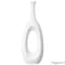 Uniquewise 30-Inch Frosted White Fiberglass Tall Floor Vase - Decorative Vase for Modern Home Decor QI004677.S - alternate 1