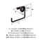 Amerock Arrondi Oil Rubbed Bronze Contemporary 6-7/16 in 164 mm Length Towel Ring BH26541ORB - alternate 3