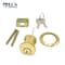 Ecs Hardware Durable Premium Rim Cylinder, US3 Polished Brass KW1 ECSH-RC01-US3-KW1 - alternate 3