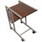 Homeroots 14" Brown and Silver Metal Writing Desk 469109 - alternate 1