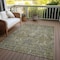 Homeroots 5' X 8' Taupe And Gray Damask Washable Indoor Outdoor Area Rug 603336 - alternate 5