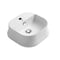 Whitehaus Collection Britannia Square Above Mount Basin with Single Faucet Hole Drill B-SH07 - alternate 1