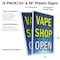 Signmission Vape Shop Open, Plastic Signs Only 24 Inch x 36 Inch, Corrugated Plastic, 2PK CSB-2436-2PACK-Vape Shop Open - alternate 2