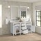 James Martin Vanities Lorelai 60" Double Vanity, Bright White, w/ 3 CM Siberian Silestone Top w/FreePower Wireless Charger 424-V60D-BW-FSFR - alternate 7