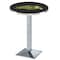 Holland Bar Stool Co 36" Chrome North Dakota State Pub Table, 36" dia. Top L217C3636NDakSt-B - alternate 1