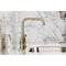 Kingston Brass Bridge Kitchen Faucet with Brass Sprayer, Polished Brass KS8282DLBS - alternate 2