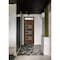 Vdomdoors Front Exterior Prehung Metal-Plastic Door, Manux 8933 Walnut, Top Sidelite Transom, Office Commerci MANUX8933EXD-WLN-W32xH80+14-RH - alternate 1