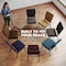 Flash Furniture Hercules Church Chair, Brown Back, 19-1/4 in W 25" L 33-1/4" H, Fabric Seat FD-CH02185-GV-BNDOT-GG - alternate 9