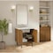 James Martin Vanities Laurent 30" Single Vanity, Honey Oak w/ 3 CM Ethereal Noctis Silestone Top 545-V30-HNO-3ENC - alternate 7