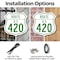 Signmission Route Marker Shield Sign Us 420, 12 inch X 12 inch, Plastic Sign, 2PK SHI-P-2PACK-12-477 - alternate 4