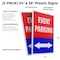 Signmission Event Parking With Double Arrow, Plastic Signs Only 24 Inch x 36 Inch, Corrugated Plastic, 2PK CSB-2436-2PACK-EventParkingWithDoubleArr - alternate 2