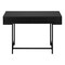 Homeroots 47" Black Wood and Metal H-Shape Computer Desk With Two Drawers 489874 - alternate 5