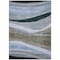 Homeroots 5' X 8' Brown Blue And Gray Abstract Washable Indoor Outdoor Area Rug 603672 - alternate 5