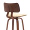 Armen Living Pico 30in Swivel Walnut Wood Bar Stool in Cream Faux Leather with Chrome LCPIBAWACR30 - alternate 5