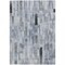 Homeroots 9' X 12' Blue And Gray Striped Washable Indoor Outdoor Area Rug 615516 - alternate 2