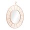 Homeroots 37" Natural Round Framed Accent Mirror 524076 - alternate 8