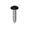 Auveco 6 x 1/2in Black Painted Square Drive Pan Head Tapping Screw, 100PK 25355 - alternate 1