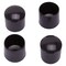 Prosource Furniture Leg Tip, Round, Plastic, Black, 7/8 in Dia, 1 in H FE-50604-PS - alternate 2