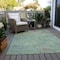 Homeroots 3' X 5' Pale Aqua And Taupe Abstract Washable Indoor Outdoor Area Rug 618454 - alternate 5