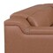 Homeroots Chestnut Italian Leather Power Reclining U Shaped Eight Piece Corner Sectional With Console 632563 - alternate 4