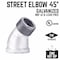 B & K Street Elbow 45 2"Galv 501901 - alternate 2
