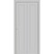 Sartodoors Sliding Closet Bi-fold Doors Grey Solid Core Modern Interior QUADRO4111BF-GRE-36 x 84 (2* 18x84) - alternate 1