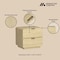 Manhattan Comfort Chrystie 26in Nightstand in Natural (2-Drawer) NS016-NA - alternate 6