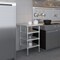 Amgood 24in D x 24in L Stainless Steel Table, Three Undershelves AMG WT-2424-3SH-Z - alternate 6