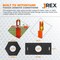 Jrex Safety 42 in Orange Channelizer Cone with (4) 6 in Diamond Grade Sheeting, 6PK CHO42-JR-6-DG-6PK - alternate 4