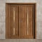 Sartodoors Sliding French Double Pocket Doors 48 x 80 inches, Ego 5014 Cognac Oak Veneer, Kit Rail Hardware ,  EGO5014DP-DKO-48 - alternate 4