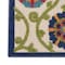 Homeroots 6' Navy Blue Beige Green Blue And Red Floral Indoor Outdoor Runner Rug 546779 - alternate 8
