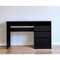 Homeroots 47" Black Computer Desk With Three Drawers 403805 - alternate 3