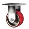 Service Caster 4 Inch Red Poly on Cast Iron Wheel Rigid Caster with Roller Bearing SCC SCC-30R420-PUR-RS - alternate 1