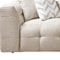 Homeroots Ivory Boucle L Shaped Two Piece Sofa and Chaise Sectional With Toss Pillows 644522 - alternate 3