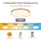 Vaxcel Aurelia 16-in Brushed Gold Contemporary Round LED Flush Mount Ceiling Light Alabaster Shade C0357 - alternate 4