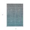 Homeroots 3' X 5' Teal Blue Gray And Charcoal Ombre Washable Indoor Outdoor Area Rug 588576 - alternate 6