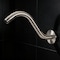 Supplygiant S Shaped Shower Arm with Flange 8 in Stainless Steel Wall 1/2 in Threaded Connector, Nickel Finish 74-TB0TG-O - alternate 1