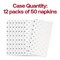 Smarty Had A Party White with Silver Dots Paper Dinner Napkins 600 Napkins, 600PK 2193-CASE - alternate 5