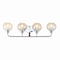 Jonathan Y Sandrine 36" 4-Light Iron/Seeded Glass Cottage Rustic LED Vanity Light, Chrome JYL7529B - alternate 9