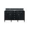 James Martin Vanities Vanity, without top, Black Onyx, 59.8 in W x 22.9 in D,  650-V60D-M-BKO - alternate 1