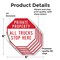 Signmission Private Property All Trucks Stop He, 6 inch X 6 inch, Vinyl Decal, 5PK OC-D-5PACK-6-150 - alternate 3