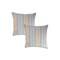 Homeroots Set of Two 18" X 18" Yellow Beach Chevron Cotton Zippered Pillow, 2PK 535265 - alternate 3