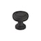 Amerock Ville 1-1/8 inch (29mm) Diameter Matte Black Cabinet Knob, 10PK 10VMP36774FB - alternate 1