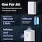 Simple Deluxe Electric Air Pump with LED Mini Portable Air Pump with Type-C Rechargeable Battery, Quickly Inflate HKAIRPUMPL35KPAWHT - alternate 5