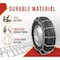 Mytee Products 2Pair Cam Square Link Snow Tire Chains for 22.5 in Rim Di. & 11 in Wide Car Tire, 2PK TC225SQSx2 - alternate 5