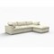Homeroots Khaki Linen Blend Modular L Shaped Four Piece Corner Sectional 714560 - alternate 4